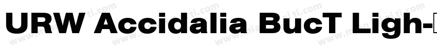 URW Accidalia BucT Ligh字体转换